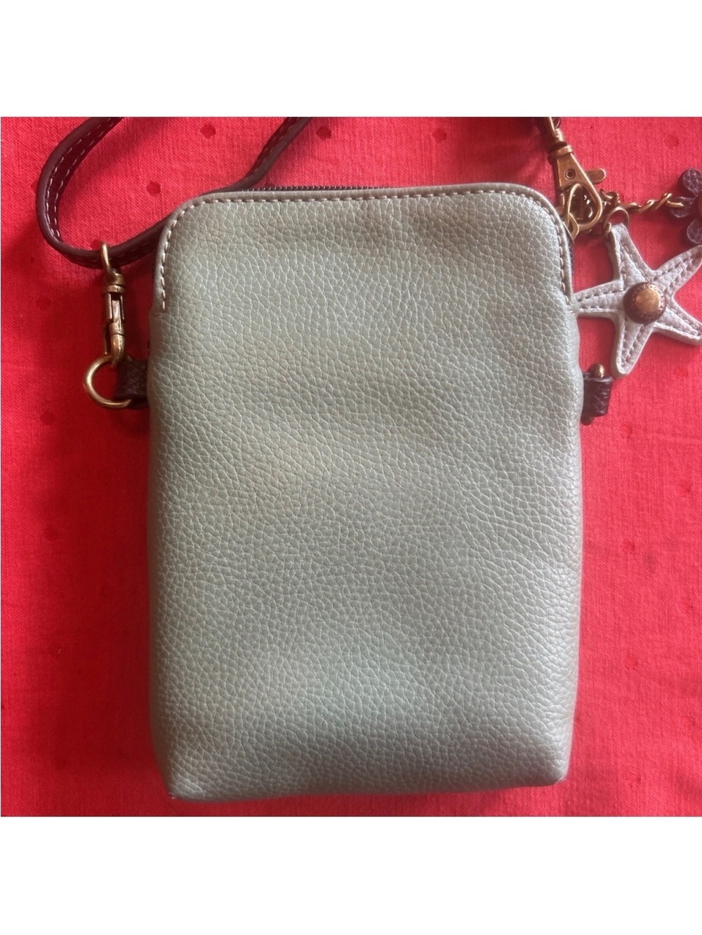 Chala Turtle Purse Mini Crossbody/Phone Bag Turquoise with purse charms - Picture 4 of 7